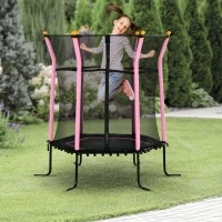 Soozier Trampoline for Kids with Net for Indoor Use, Pink(m-2)