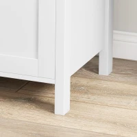 HOMCOM Lateral File Cabinet, 2 Drawer Filing Cabinet with Adjustable Hanging Bar for Letter, A4 and Legal Size, White(m-9)