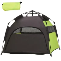 PawHut Pop Up Dog Tent for Extra Large and Large Dogs, Portable Pet Camping Tent with Carrying Bag for Beach, Backyard, Home, Green(m-11)