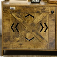 PawHut Cat Litter Box Furniture Hidden, Cat Washroom Storage Bench Odor Control Indoor Cat House Side Table with Scratching Pad, Easy Assembly(m-8)