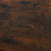 HOMCOM 3-Tier Console Table Industrial Style Storage Metal Wooden Shelf with a Robust Multi-Functional Design & Adjustable Feet, Black(m-7)