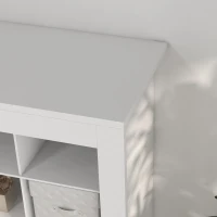 HOMCOM 71" Shoe Storage Cabinet with 3 Heights of Open Cubes for 36 Pairs, Narrow Shoe Organizer for Entryway, Hallway, White(m-7)