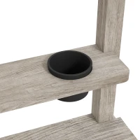 Outsunny Wooden Sandbox with Liner, Kitchen Design, Sink for 3-7 Year Old, 61" x 31.5" x 24"(m-9)