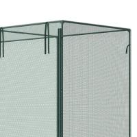 Outsunny 6' x 3' Crop Cage, Plant Protection Tent with Zippered Doors for Vegetable Garden, Backyard, Green(m-9)
