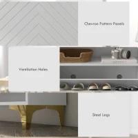 HOMCOM Modern Shoe Storage Cabinet with 2 Flip Drawers for 12 Pairs, Narrow Shoe Organizer for Entryway, Hallway, White(m-7)