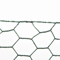 PawHut 39 in x 82 ft Chicken Wire Fence, Welded Wire Metal Roll Vegetables Garden Rabbit Fencing, Hexagonal Poultry Fence Wire, for Ducks, Gooses, Dark Green(m-7)