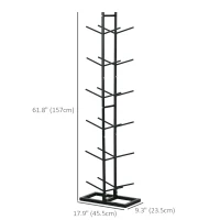 Soozier 12-Ball Sports Rack, Ball Holder Basketball Rack for Garage, Classroom or Gym, Athletic Gear Organizer(m-3)