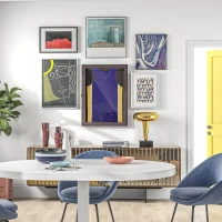 HOMCOM 23.5" x 31.5" UV-Resistant Sports Jersey Frame Display Case, Brown(m-9)