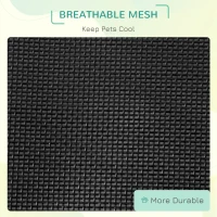 PawHut Elevated Dog Bed with Breathable Fabric, Foldable Pet Cot with Heavy Duty Steel Frame, Portable Cooling Pet Bed Indoor Outdoor Use, for Small Medium Dogs(m-6)