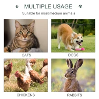 PawHut Outdoor Dog Kennel with Waterproof UV-Resistant Cover, 4 x 4 x 4.5 ft(m-9)