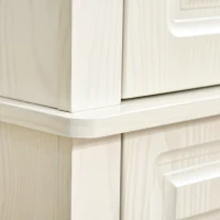 HOMCOM 71" Freestanding Kitchen Pantry Cabinet, Tall Storage Cabinet with 4 Doors and Drawer for Dining Room, White(m-9)