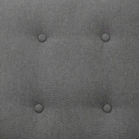 HOMCOM Wingback swivel recliner chair glider rocking chair for Nursery with Button Tufted, Padded Single Home Theater Seater for Living Room Bedroom, Grey(m-7)