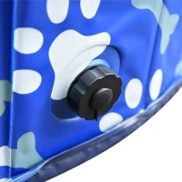 PawHut Foldable Pet Swimming Pool, Portable Dog Bathing Tub, 12" x 63" Plastic Large Dog Pool for Outdoor Dogs and Cats, Blue(m-9)