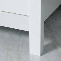 HOMCOM Sideboard Buffet Cabinet with Open Shelf, Glass Doors and Adjustable Shelf, Accent Cabinet for Kitchen, Living Room, White(m-8)