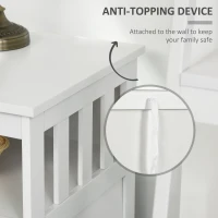 HOMCOM Kitchen Sideboard, Buffet Cabinet, Wooden Storage Console Table with 2-Level Cabinet and Open Shelf(m-8)