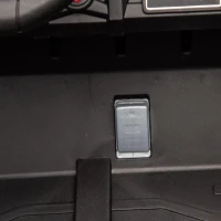 24V Remote Control 2-Seater Kids Ride On UTV with Slow Start, Anti-Collision Bar, Ride on Toys with Storage Space, USB, Bluetooth, Black(m-9)