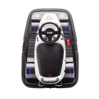 12V Kids Ride On Bumper Car with 360° Rotation, Sound Effects, LED Lights, and Customizable Stickers for Ages 3-5, 30" L x 21" W x 19" H, White(m-10)