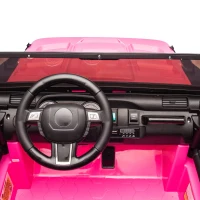 24V 200W Motors 2-Seater Kids Ride On Truck with Remote Control, Ride on Toys with Bluetooth, and Seat Belts, Suitable for Kids Aged 3+, Pink(m-4)
