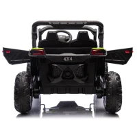 24V 2-Seater Kids Ride On UTV with Parent Remote Control, Slow Start, and Large Wheels, Ride on Toys with Anti-Collision Bar and Storage, Green(m-15)