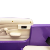 12V Kids Ride On Truck Car with Parental Control and 3-Speed, Licensed Chevrolet 3100 Pickup with LED Lights, Bluetooth, for Ages 3+, Purple(m-10)