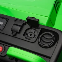 24V 2-Seater Kids Ride On UTV with Automatic Tipping Bucket, Rear Wheel Suspension, Ride On Car Toy with Remote Control, for Ages 3-8, Green(m-7)