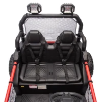 24V 400W Power 2-Seater Kids Ride On UTV with Parent Control, Ride on Toys with Bluetooth, MP3, and Rear Storage, for Ages 3+, Red(m-5)