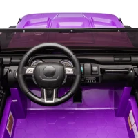 24V 2-Seater Kids Ride On Truck with Parent Control, 200W Dual Motors, Ride on Toys with LED Lights, MP3, Bluetooth, for Kids Aged 3+, Purple(m-4)