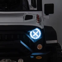 24V Ride On Pickup Truck with Remote Control and Bluetooth Music, Ride-On Toy with Spacious Rear Storage, for Kids Aged 3-8, White(m-11)