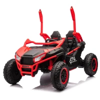 24V 2-Seater Kids Ride On UTV with Parent Control and 400W High Power, Ride on Toy with MP3, USB, and Rear Storage, for Ages 3+, Red(m-13)