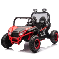 24V 400W Power 2-Seater Kids Ride On UTV with Parent Control, Ride on Toys with Bluetooth, MP3, and Rear Storage, for Ages 3+, Red(m-11)