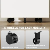 Vinsetto File Cabinet, Vertical Filing Cabinet with Adjustable Partition for A4 Letter Size, Lockable for Office, White(m-5)