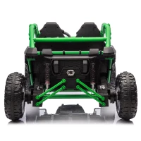 24V 2-Seater Kids Ride On UTV with 400W High Power, Bluetooth, LED Lights, Parent Control Ride on Toy with Rear Storage for Kids Aged 3+, Green(m-15)