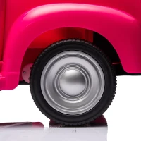 12V Vintage Kids Ride On Truck Car with Parental Control, Licensed Chevrolet 3100 Pickup with 3-Speed, LED Lights, Bluetooth, for Ages 3+, Pink(m-10)
