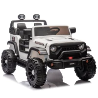 24V 400W Motor 2-Seater Kids Ride On Electric Car with Parent Control, Ride on Toys with Bluetooth, USB, 1.86-4.35 MPH Speed for Ages 3+, White(m-2)