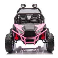 24V 2-Seater Kids Ride On UTV with Rear Storage, LED Lights, Bluetooth, MP3, Ride on Toys with Parent Control, 400W Power, for Ages 3+, Pink(m-1)