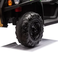 24V 2-Seater Kids Ride On UTV with Automatic Tipping Bucket, Rear Wheel Suspension, Ride On Car Toy with Remote Control, for Ages 3-8, Green(m-11)