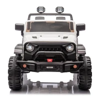 24V 400W Motor 2-Seater Kids Ride On Electric Car with Parent Control, Ride on Toys with Bluetooth, USB, 1.86-4.35 MPH Speed for Ages 3+, White(m-1)