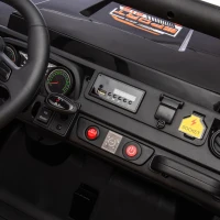 24V Remote Kids Ride On UTV with 2-Seater and Automatic Tipping Bucket, Ride On Dump Truck with Slow Start, LED Lights, for Ages 3-8, Black(m-5)