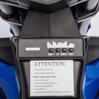 24V Kids Ride On Electric Motocross Motorcycle with High Speed Hub Motor, Adjustable Speed, Rear Wheel Shock Absorber, for Ages 5-15, Blue(m-6)