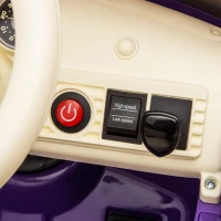 12V Kids Ride On Truck Car with Parental Control and 3-Speed, Licensed Chevrolet 3100 Pickup with LED Lights, Bluetooth, for Ages 3+, Purple(m-8)