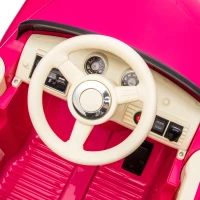 12V Vintage Kids Ride On Truck Car with Parental Control, Licensed Chevrolet 3100 Pickup with 3-Speed, LED Lights, Bluetooth, for Ages 3+, Pink(m-4)