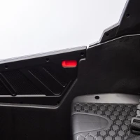 24V Remote Control 2-Seater Kids Ride On UTV with Slow Start, Anti-Collision Bar, Ride on Toys with Storage Space, USB, Bluetooth, Black(m-10)