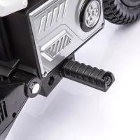 24V Kids Ride On Motorcycle with Rear Wheel Shock Absorber, 200W Powered Electric Dirt Bike with Adjustable Speed, for Ages 5-15, Red(m-8)