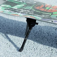 Qaba Kick Scooter for Kids Ages 6-12 with Adjustable Height, Rear-Fender Brake, 200mm Big Wheel, Foldable Design, Green(m-9)