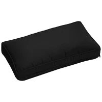 Outsunny Outdoor 14pc Patio Rattan Sofa Set Cushion Polyester Cover Replacement Set - No Cushion Included, Black(m-9)
