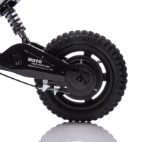 24V Kids Ride On Motorcycle with Rear Wheel Shock Absorber, 200W Powered Electric Dirt Bike with Adjustable Speed, for Ages 5-15, Red(m-11)