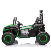 24V 2-Seater Kids Ride On UTV with Rear Storage, LED Lights, Bluetooth, MP3, Ride on Toys with Parent Control, 400W Power, for Ages 3+, Green(m-13)