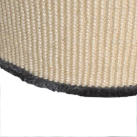 PawHut 28" Cat Condo 3-Story Cat House with Sisal, Gray(m-9)