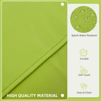 Outsunny Outdoor 14pc Patio Rattan Sofa Set Cushion Polyester Cover Replacement Set - No Cushion Included Light Green(m-5)