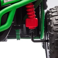 24V 2-Seater Kids Ride On UTV with Rear Storage, LED Lights, Bluetooth, MP3, Ride on Toys with Parent Control, 400W Power, for Ages 3+, Green(m-9)